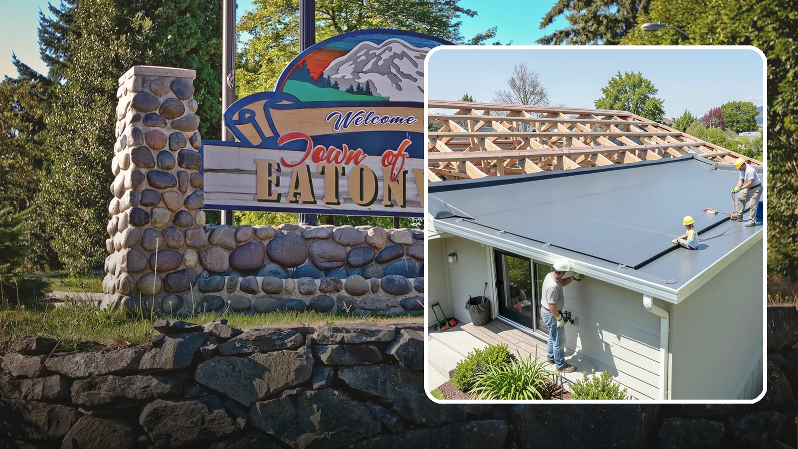 Membrane Roof Installation in Eatonville, Pierce County, WA - A seamless single-ply membrane roof engineered for watertight performance on flat and low-slope surfaces.