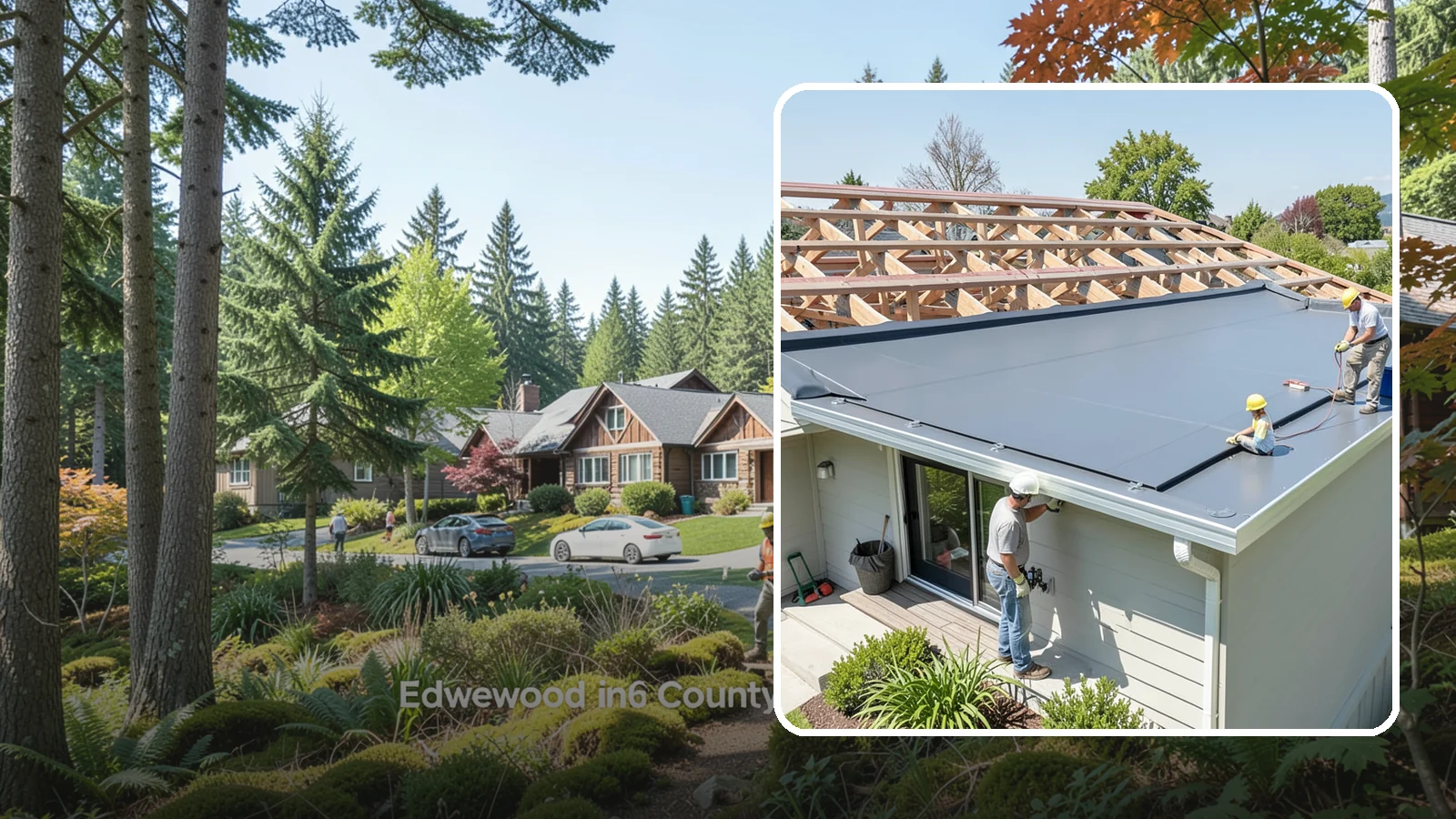 Membrane Roof Installation in Edgewood, Pierce County, WA - A seamless single-ply membrane roof engineered for watertight performance on flat and low-slope surfaces.