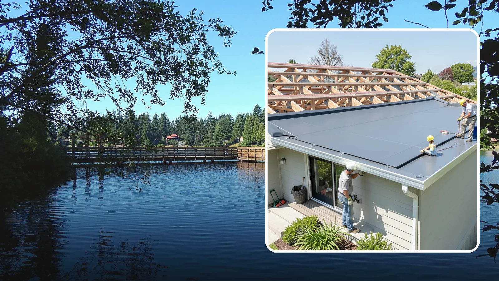 Membrane Roof Installation in Federal Way, King County, WA - A seamless single-ply membrane roof engineered for watertight performance on flat and low-slope surfaces.