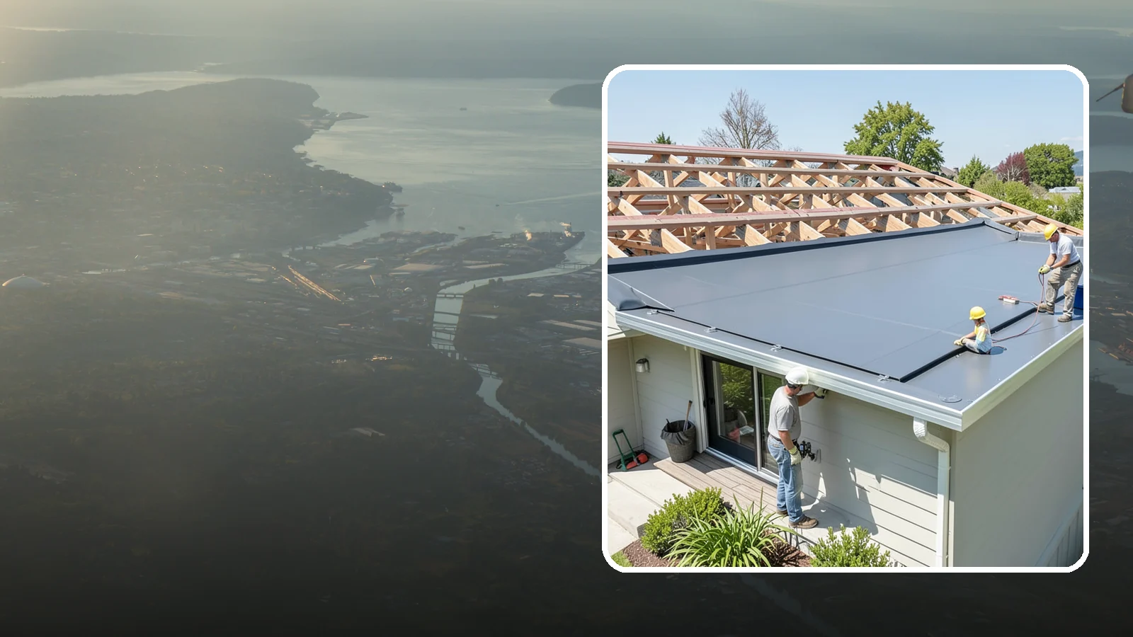 Membrane Roof Installation in Fife, Pierce County, WA - A seamless single-ply membrane roof engineered for watertight performance on flat and low-slope surfaces.