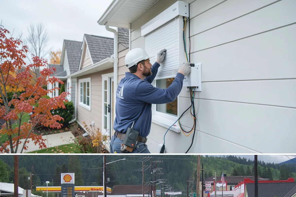 Membrane Roof Installation in Granite Falls, Snohomish County, WA - Mild, dry summer weather is best for membrane adhesion and clean welded seams.