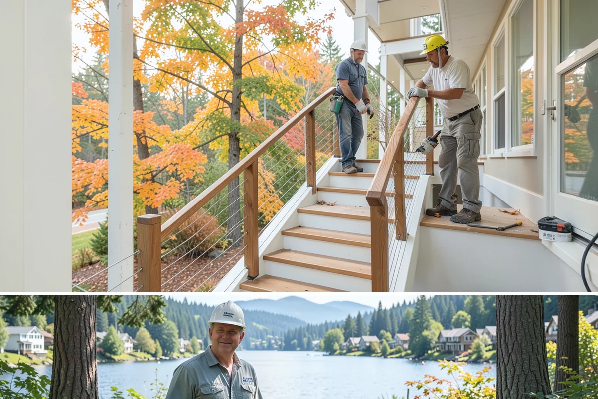 Membrane Roof Installation in Milton, King County, WA - Mild, dry summer weather is best for membrane adhesion and clean welded seams.