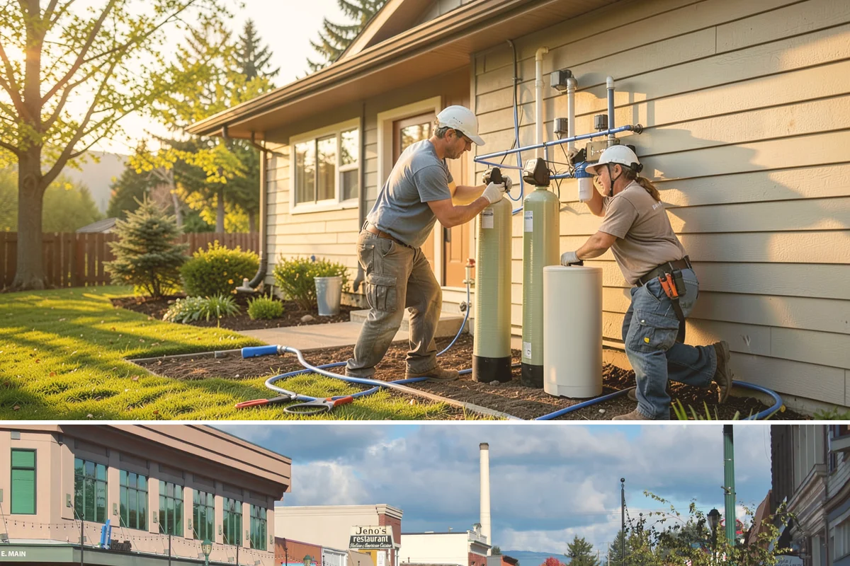 Membrane Roof Installation in Monroe, Snohomish County, WA - Mild, dry summer weather is best for membrane adhesion and clean welded seams.