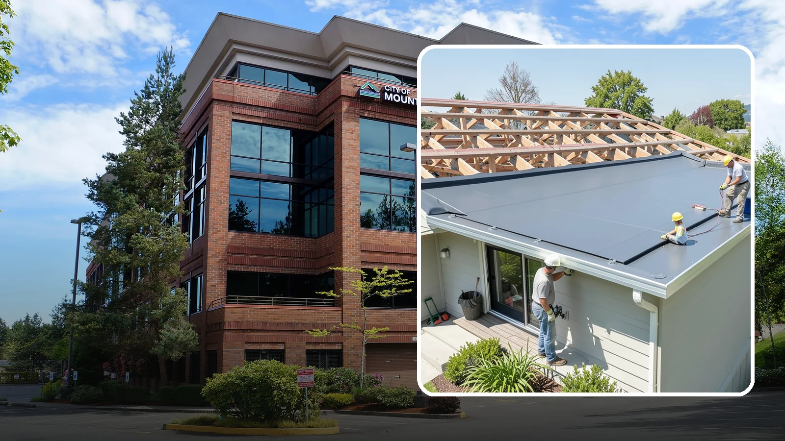 Membrane Roof Installation in Mountlake Terrace, Snohomish County, WA - A seamless single-ply membrane roof engineered for watertight performance on flat and low-slope surfaces.