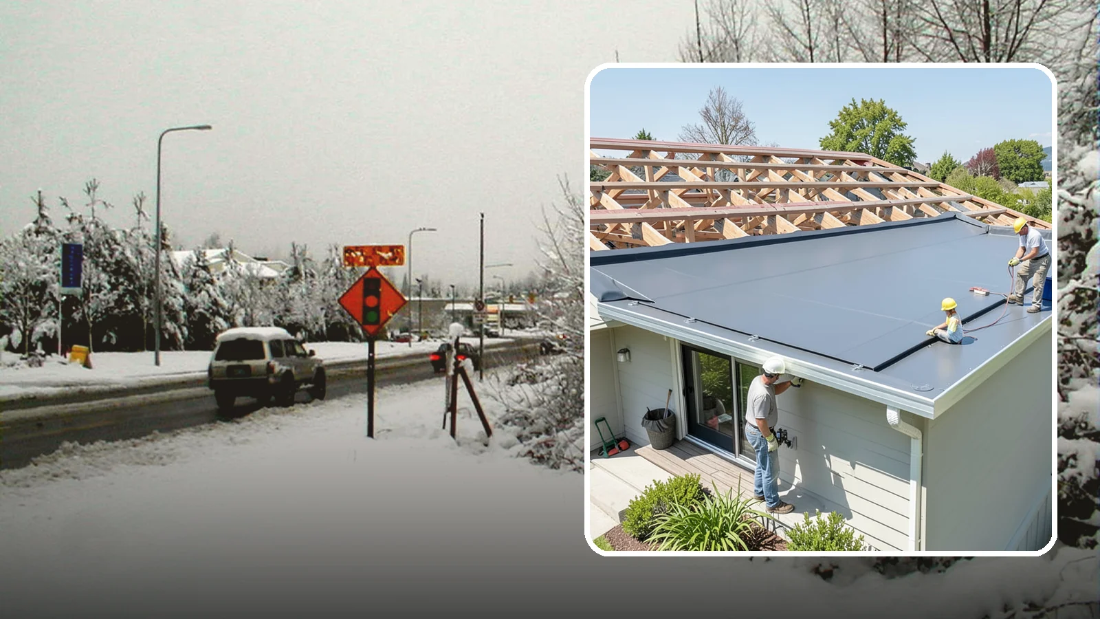 Membrane Roof Installation in Newcastle, King County, WA - A seamless single-ply membrane roof engineered for watertight performance on flat and low-slope surfaces.