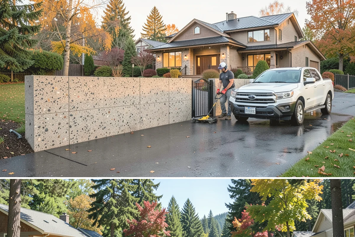 Membrane Roof Installation in Orting, Pierce County, WA - Mild, dry summer weather is best for membrane adhesion and clean welded seams.