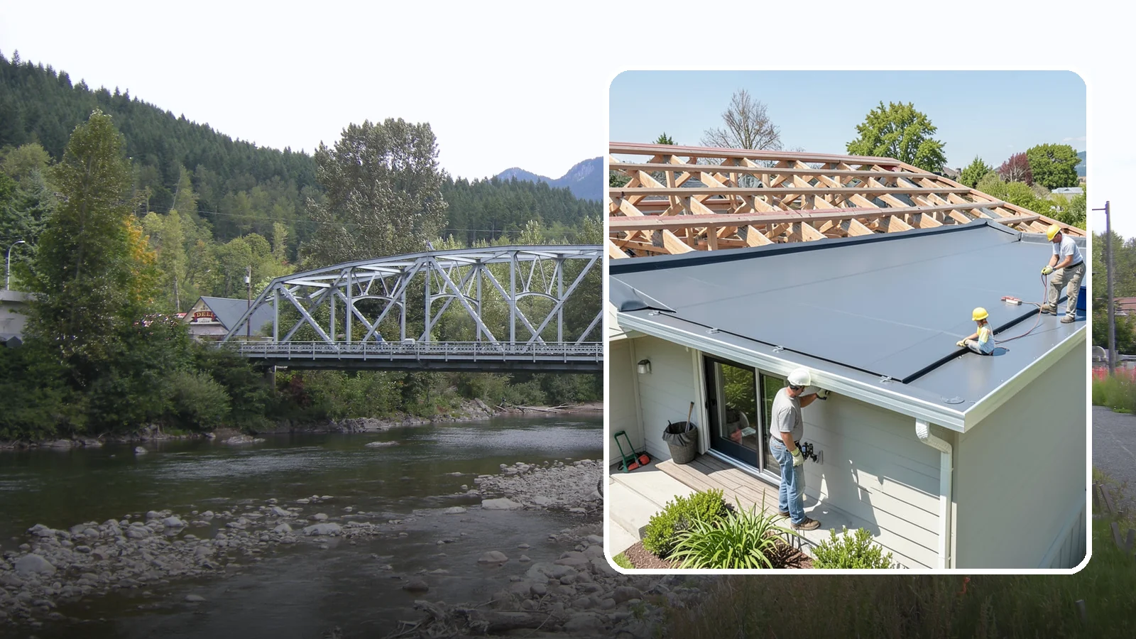 Membrane Roof Installation in Skykomish, King County, WA - A seamless single-ply membrane roof engineered for watertight performance on flat and low-slope surfaces.