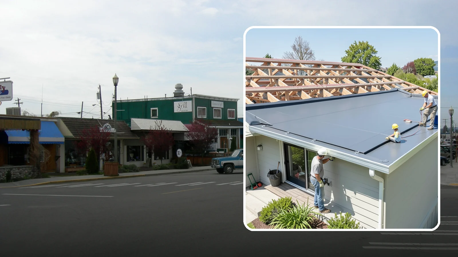 Membrane Roof Installation in Stanwood, Snohomish County, WA - A seamless single-ply membrane roof engineered for watertight performance on flat and low-slope surfaces.