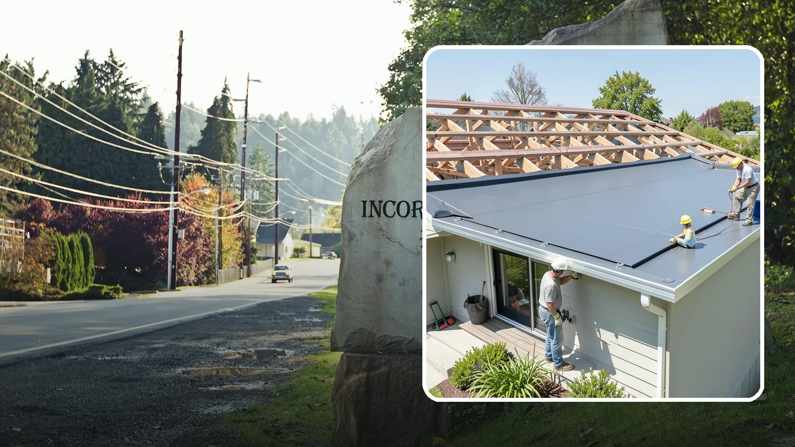 Membrane Roof Installation in Wilkeson, Pierce County, WA - A seamless single-ply membrane roof engineered for watertight performance on flat and low-slope surfaces.