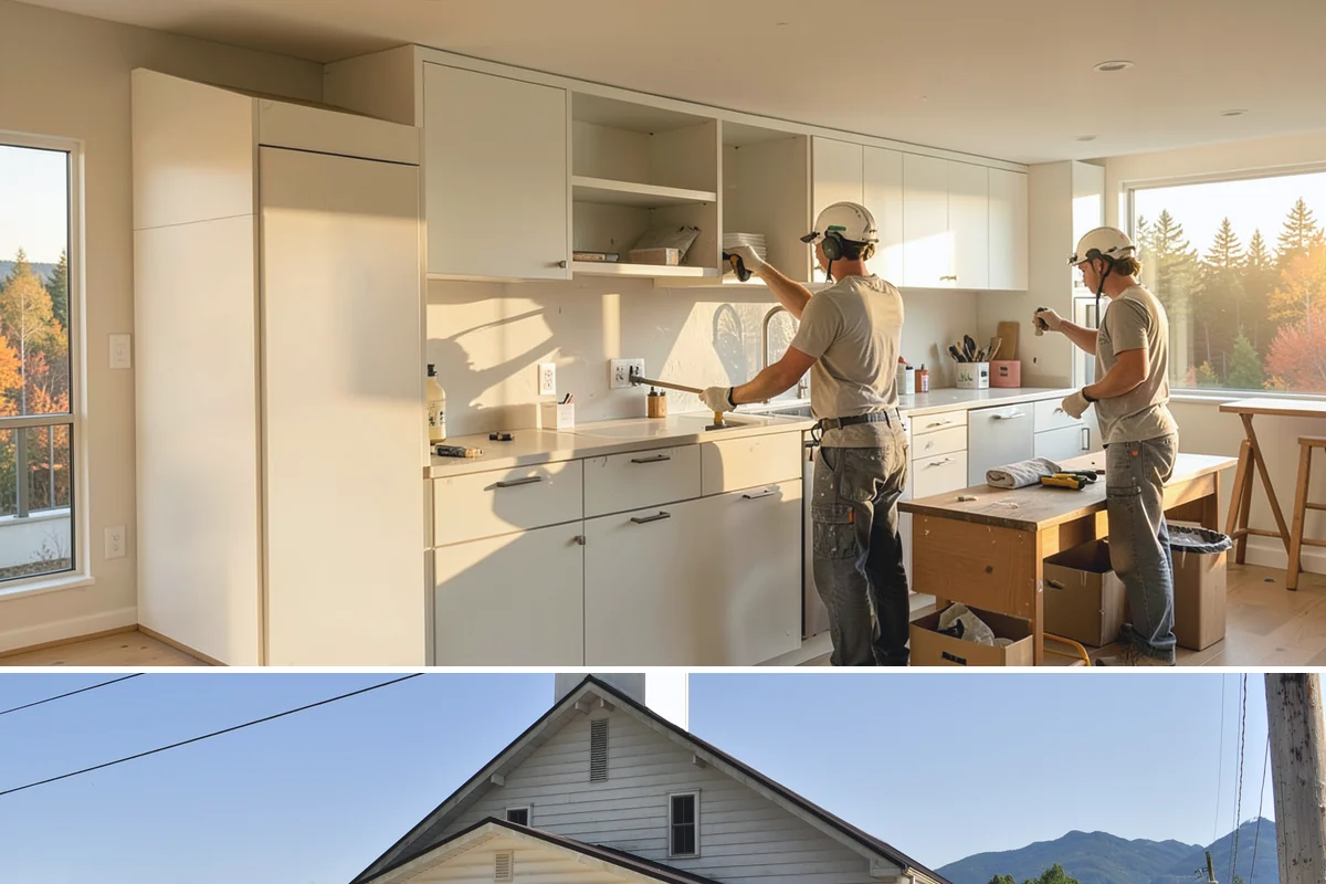 Metal Roof Installation in Concrete, Skagit County, WA - Dry summer weather makes panel handling and sealing safer and more precise.