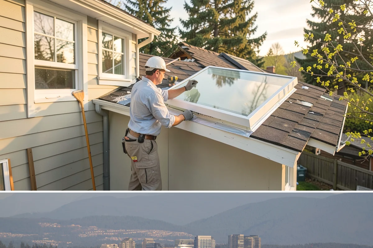 Metal Roof Installation in Medina, King County, WA - Dry summer weather makes panel handling and sealing safer and more precise.