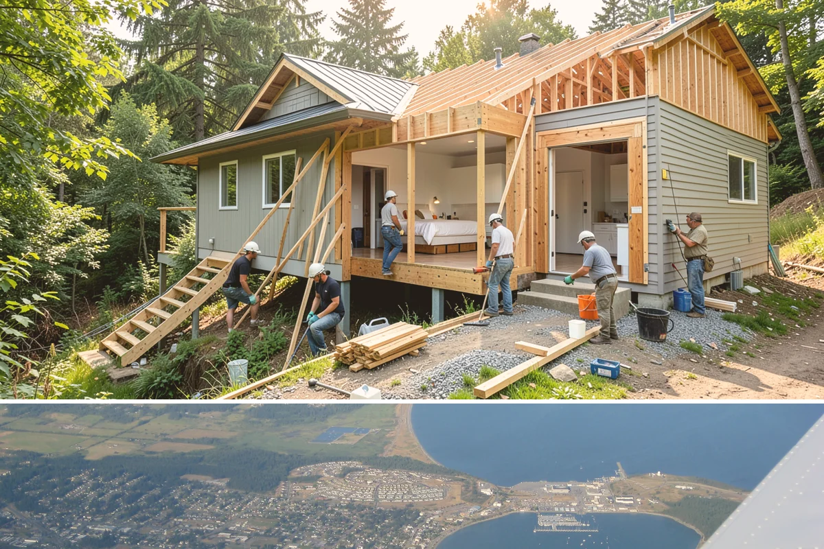 Metal Roof Installation in Oak Harbor, Island County, WA - Dry summer weather makes panel handling and sealing safer and more precise.