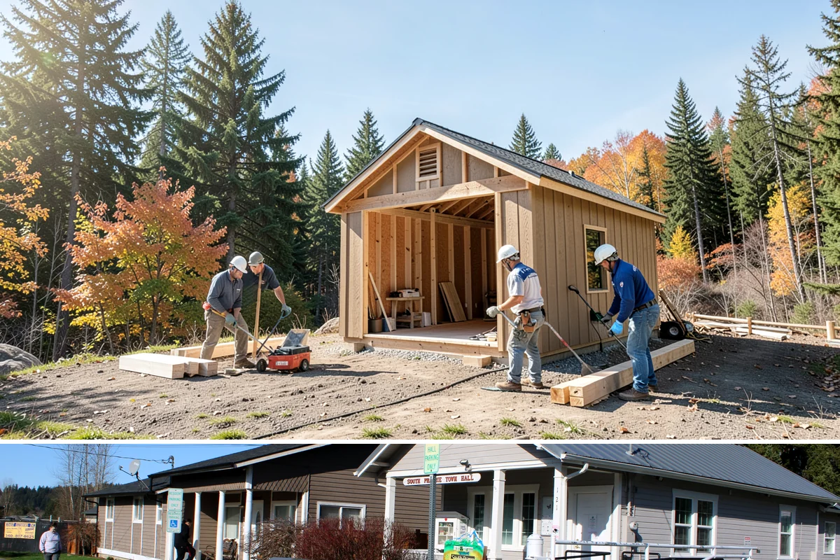 Metal Roof Installation in South Prairie, Pierce County, WA - Dry summer weather makes panel handling and sealing safer and more precise.