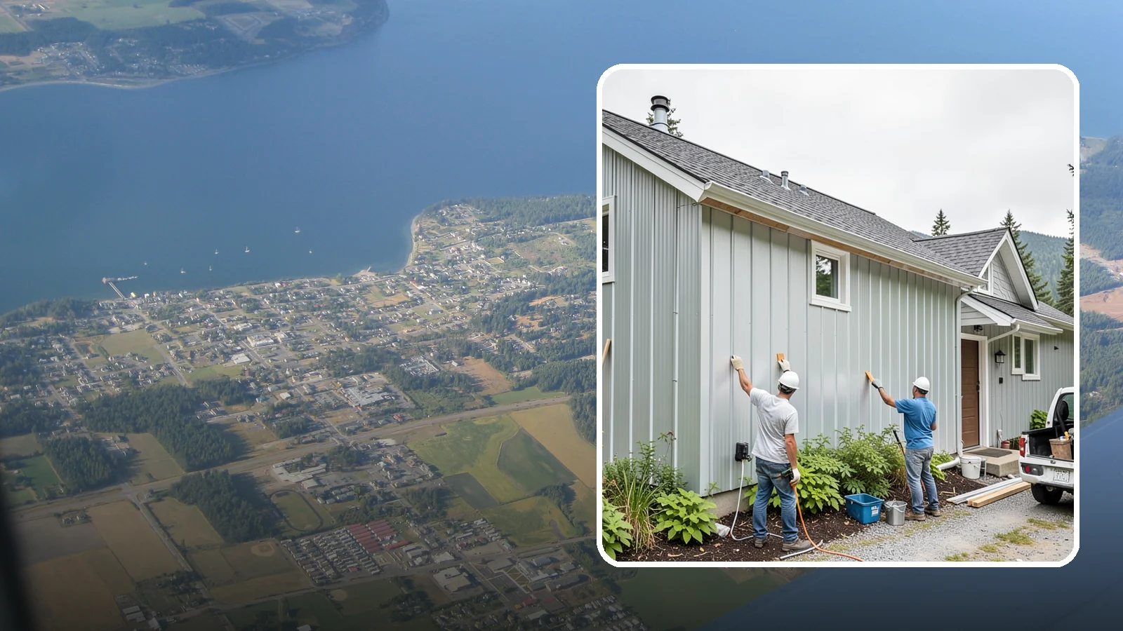 Metal Siding Installation in Coupeville, Island County, WA - We install durable metal siding that resists rot, fire, and the moisture challenges of the Puget Sound.