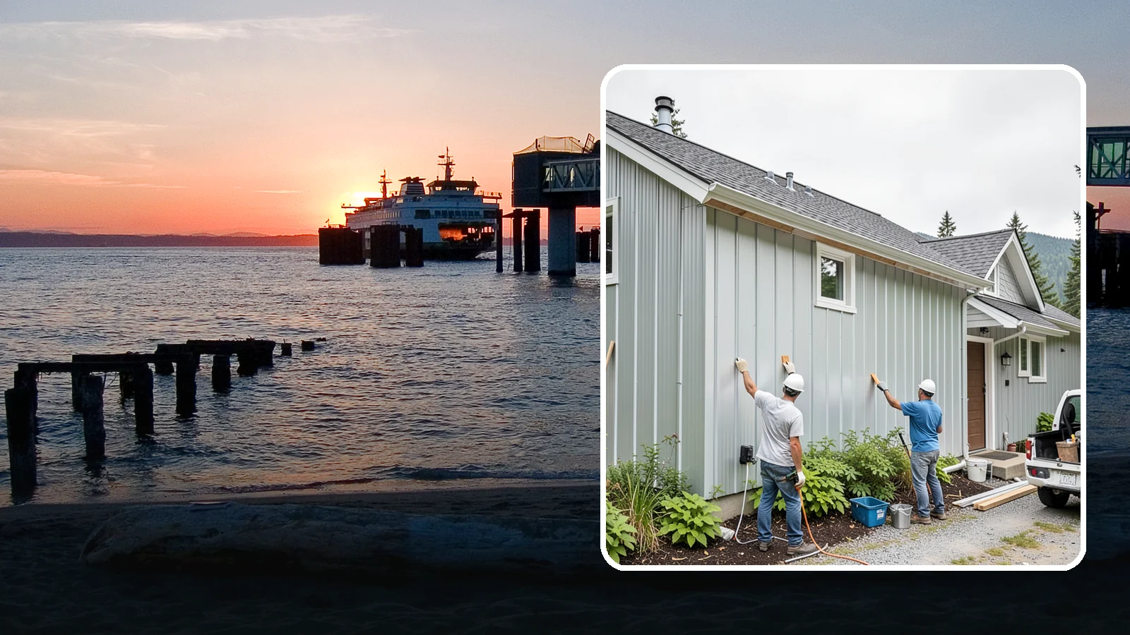 Metal Siding Installation in Edmonds, Snohomish County, WA - We install durable metal siding that resists rot, fire, and the moisture challenges of the Puget Sound.