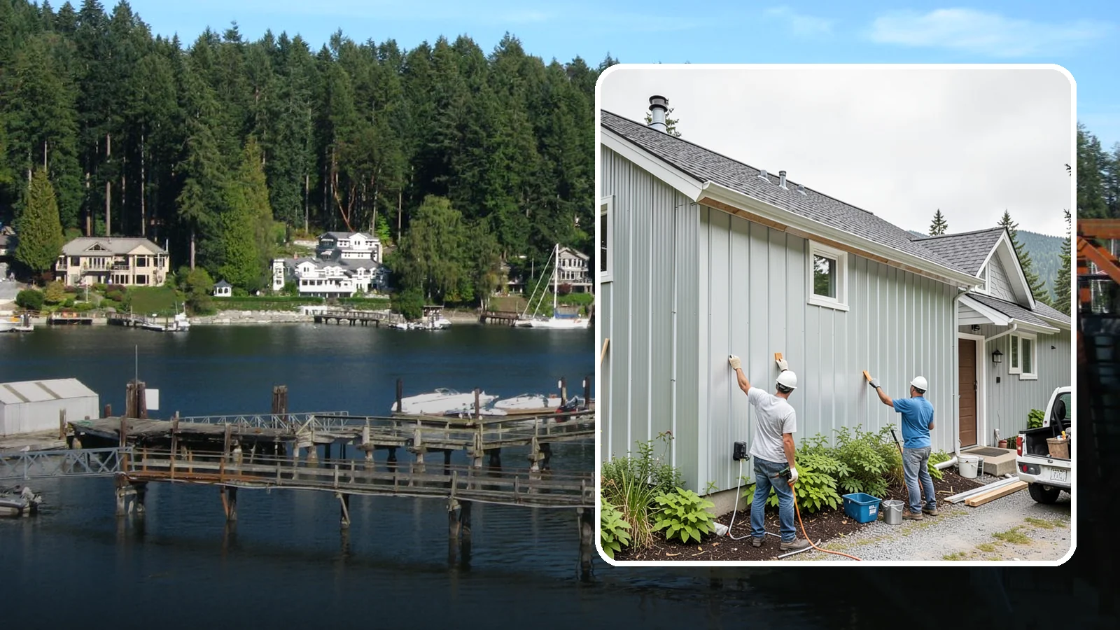 Metal Siding Installation in Gig Harbor, Pierce County, WA - We install durable metal siding that resists rot, fire, and the moisture challenges of the Puget Sound.