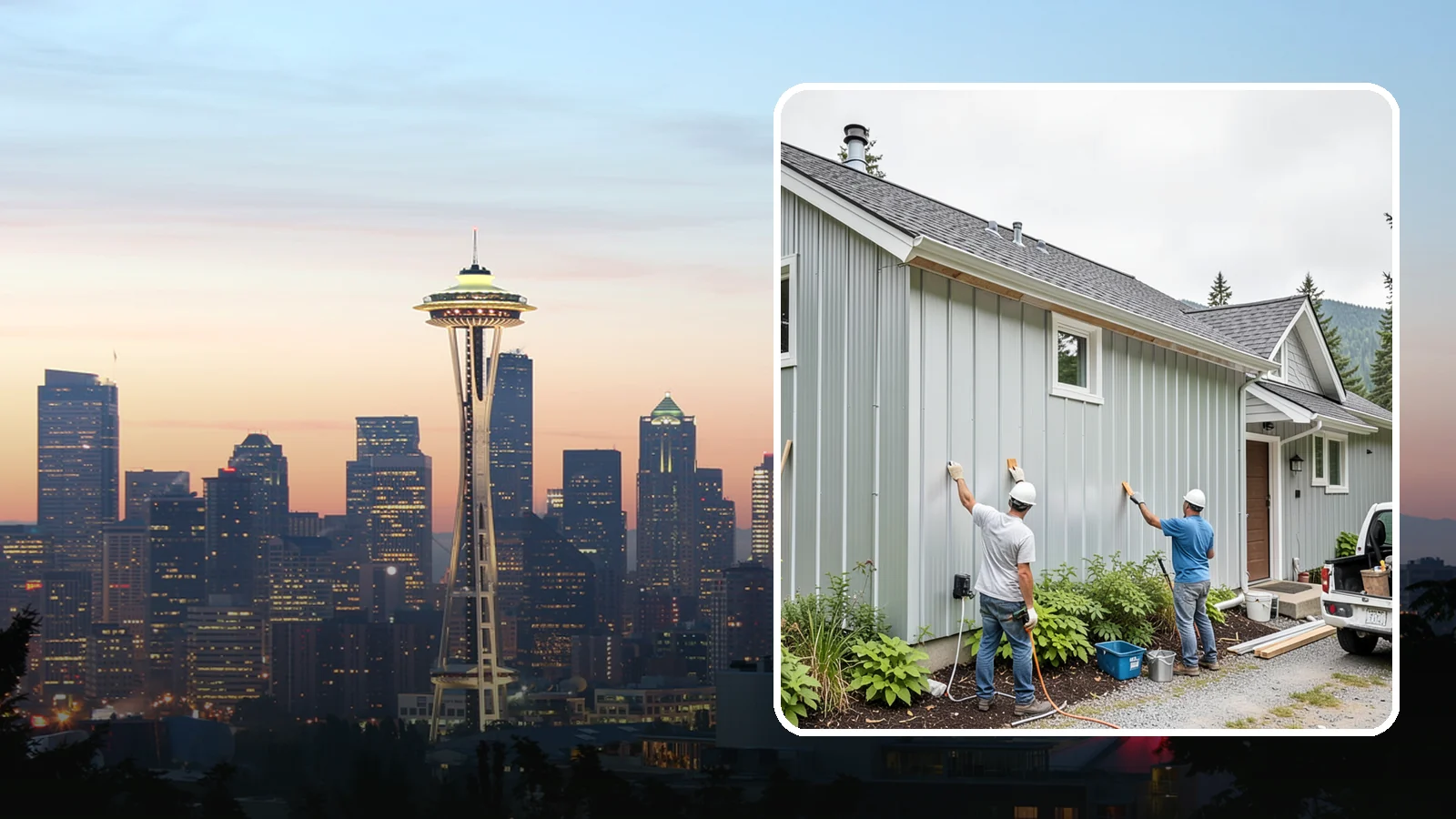 Metal Siding Installation in Seattle, King County, WA - We install durable metal siding that resists rot, fire, and the moisture challenges of the Puget Sound.