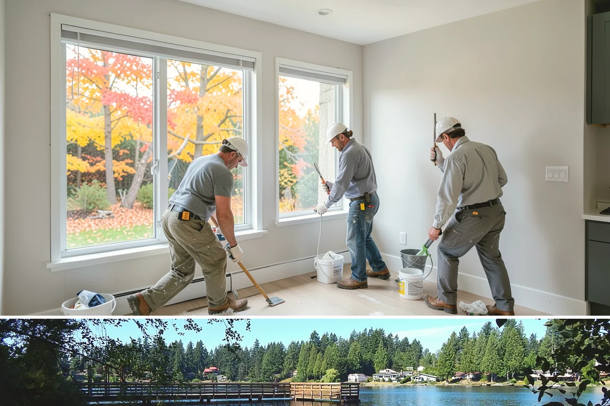 Millwork Installation in Federal Way, King County, WA - Millwork is built and installed indoors on schedule any time of year, a productive use of the wet Western Washington months.