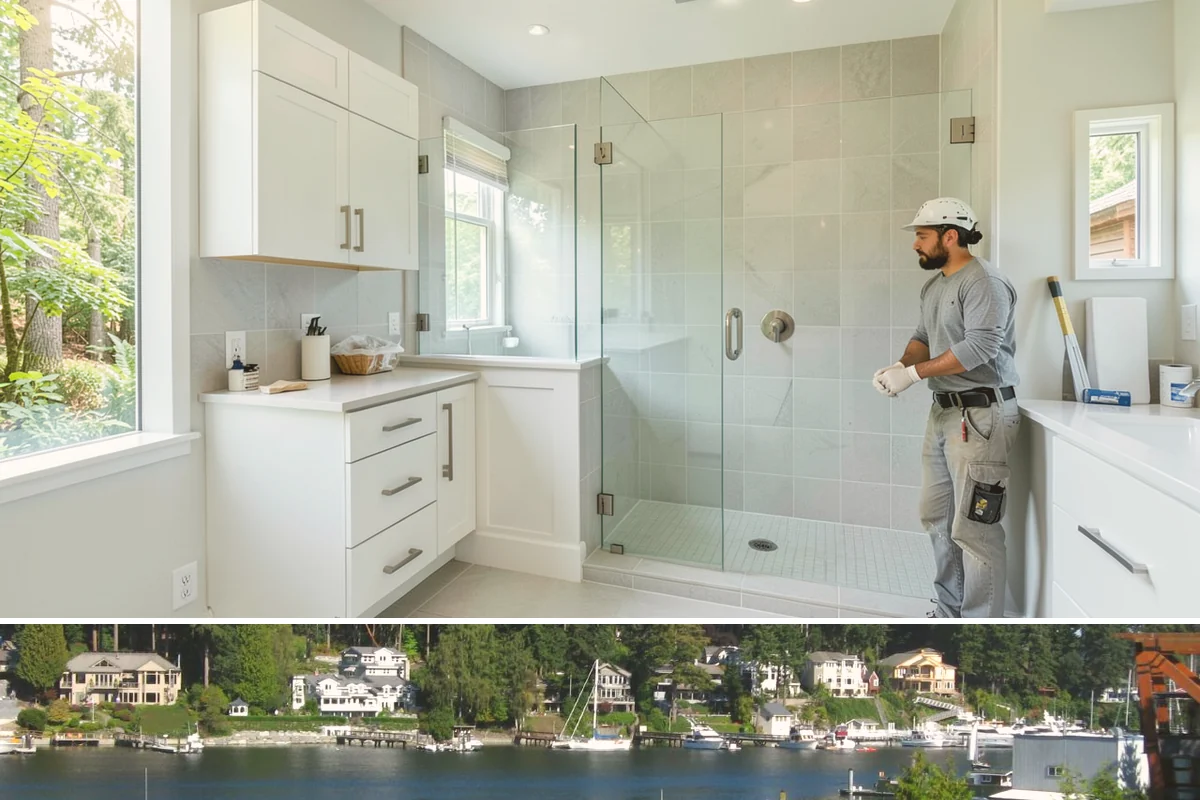 Millwork Installation in Gig Harbor, Pierce County, WA - Millwork is built and installed indoors on schedule any time of year, a productive use of the wet Western Washington months.