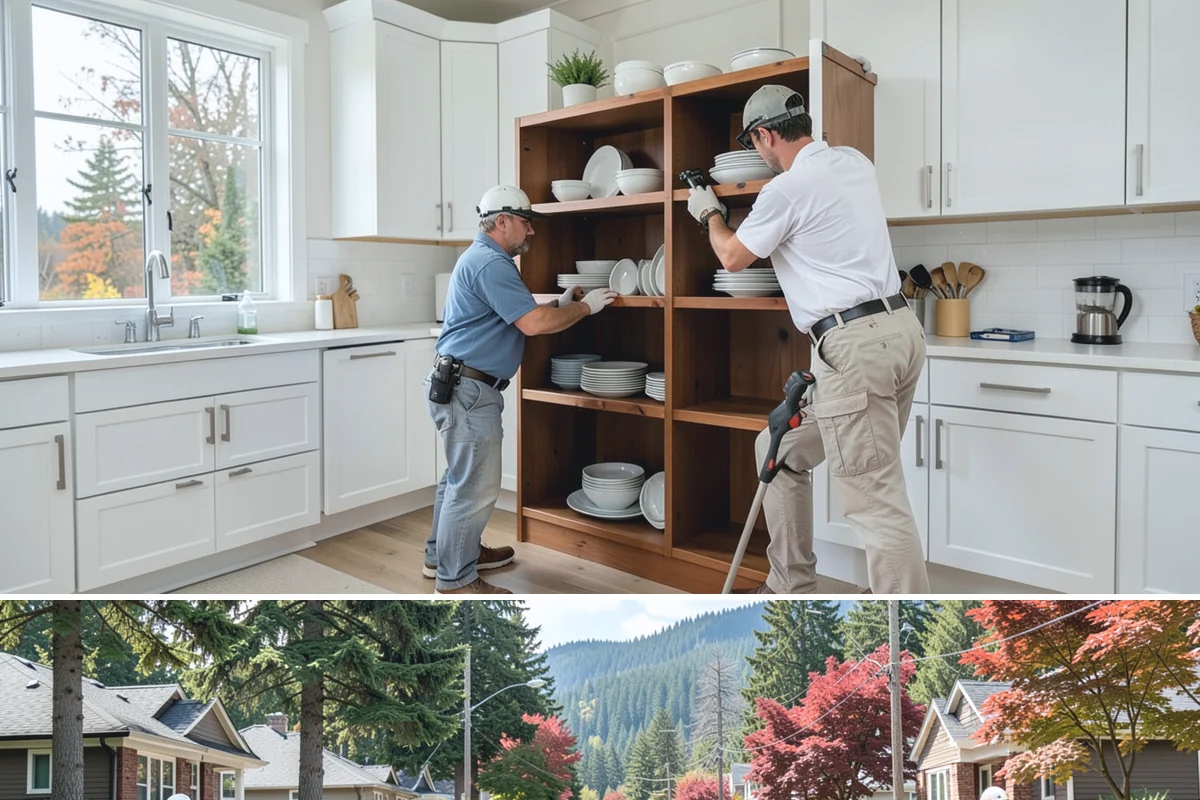 Millwork Installation in Hunts Point, King County, WA - Millwork is built and installed indoors on schedule any time of year, a productive use of the wet Western Washington months.