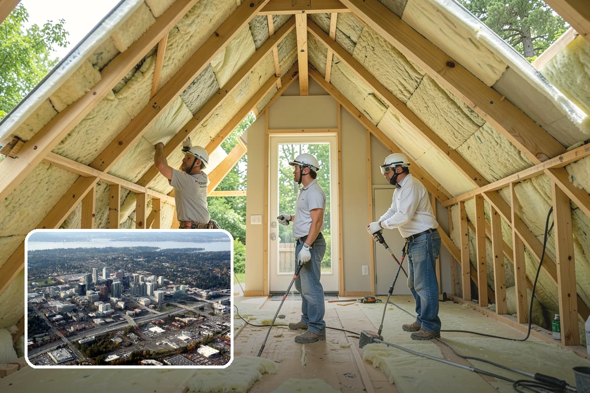 Mixed-Use Construction in Bellevue, King County, WA - Efficient use of urban infill parcels