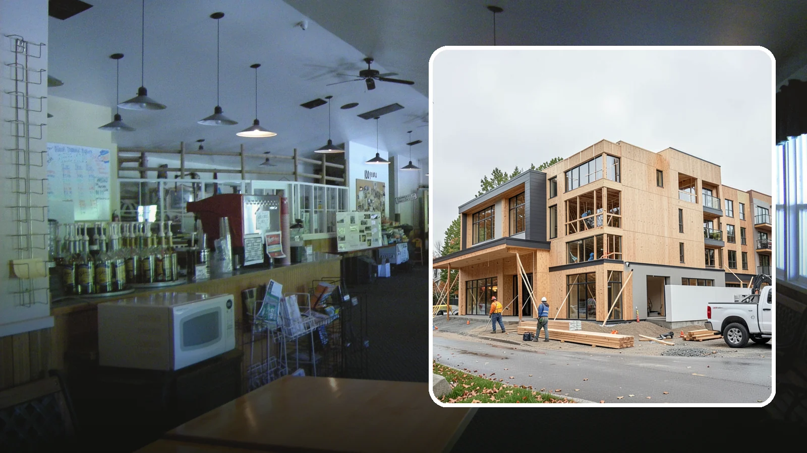 Mixed-Use Construction in Black Diamond, King County, WA - Ground-up buildings that combine ground-floor commercial with residential units above.
