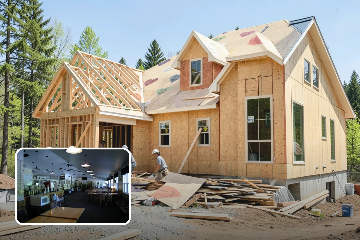 Mixed-Use Construction in Black Diamond, King County, WA - Efficient use of urban infill parcels