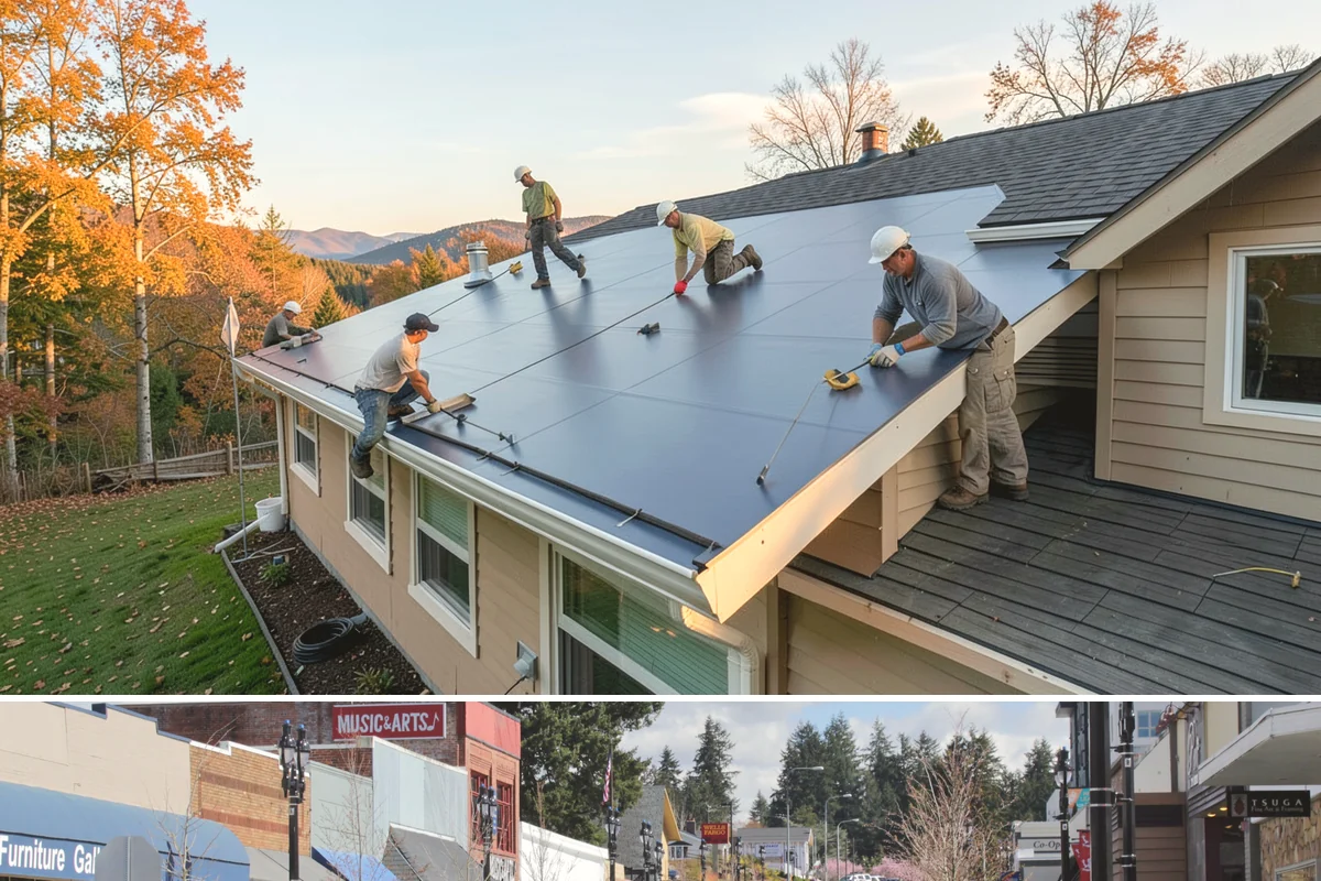 Mixed-Use Construction in Bothell, King County, WA - We stage foundation and framing through summer so the structure is dried-in before the wet season sets in.