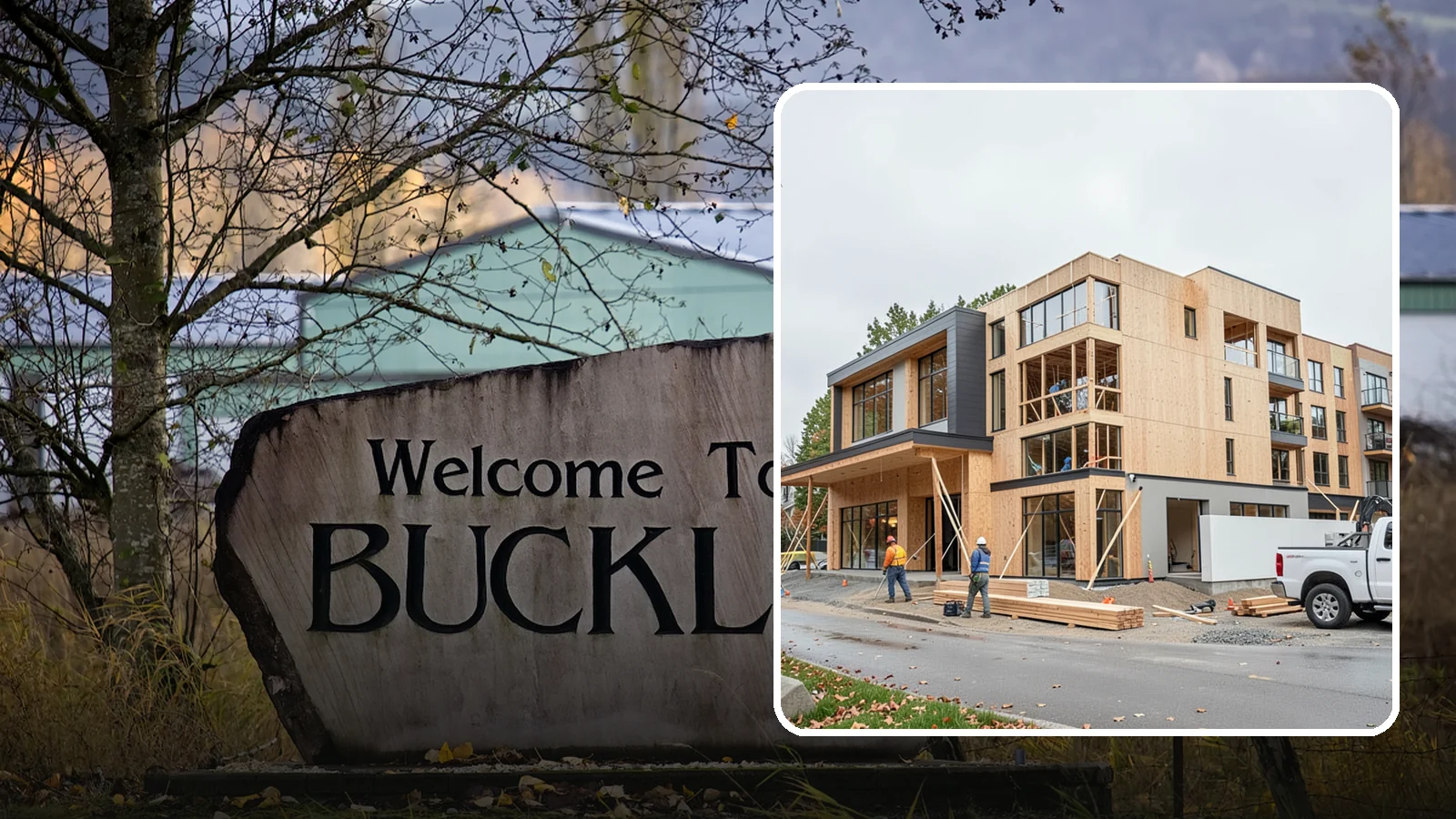 Mixed-Use Construction in Buckley, Pierce County, WA - Ground-up buildings that combine ground-floor commercial with residential units above.