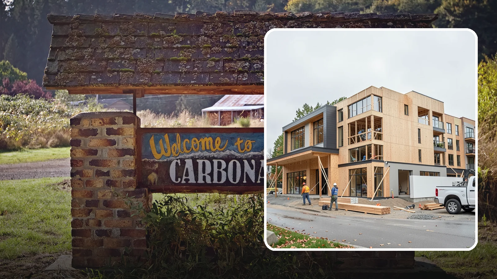 Mixed-Use Construction in Carbonado, Pierce County, WA - Ground-up buildings that combine ground-floor commercial with residential units above.