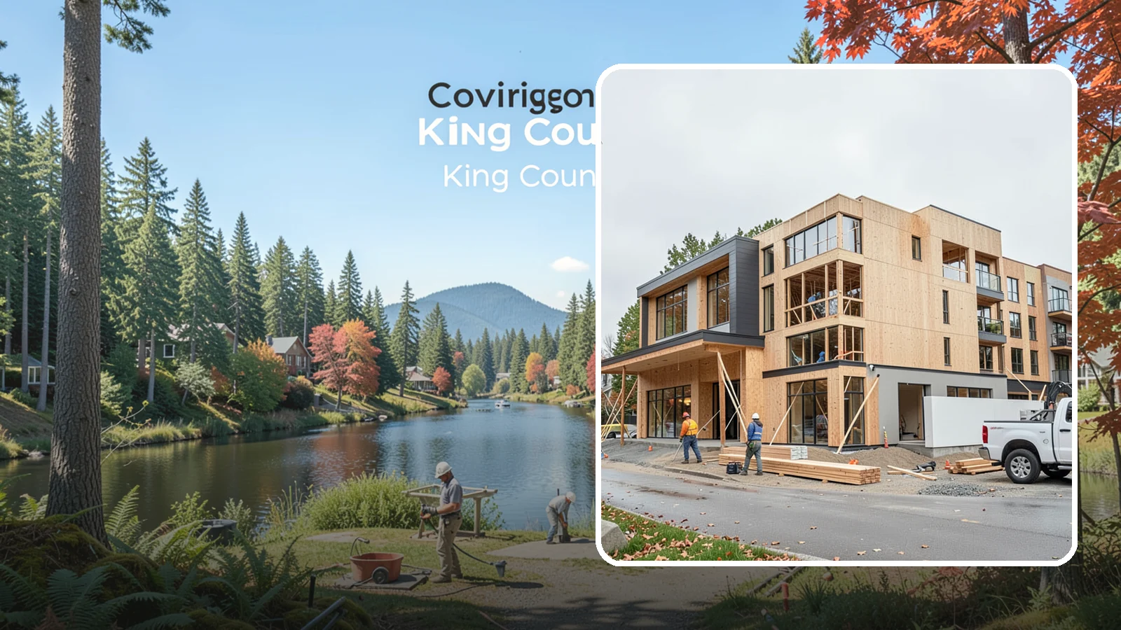 Mixed-Use Construction in Covington, King County, WA - Ground-up buildings that combine ground-floor commercial with residential units above.