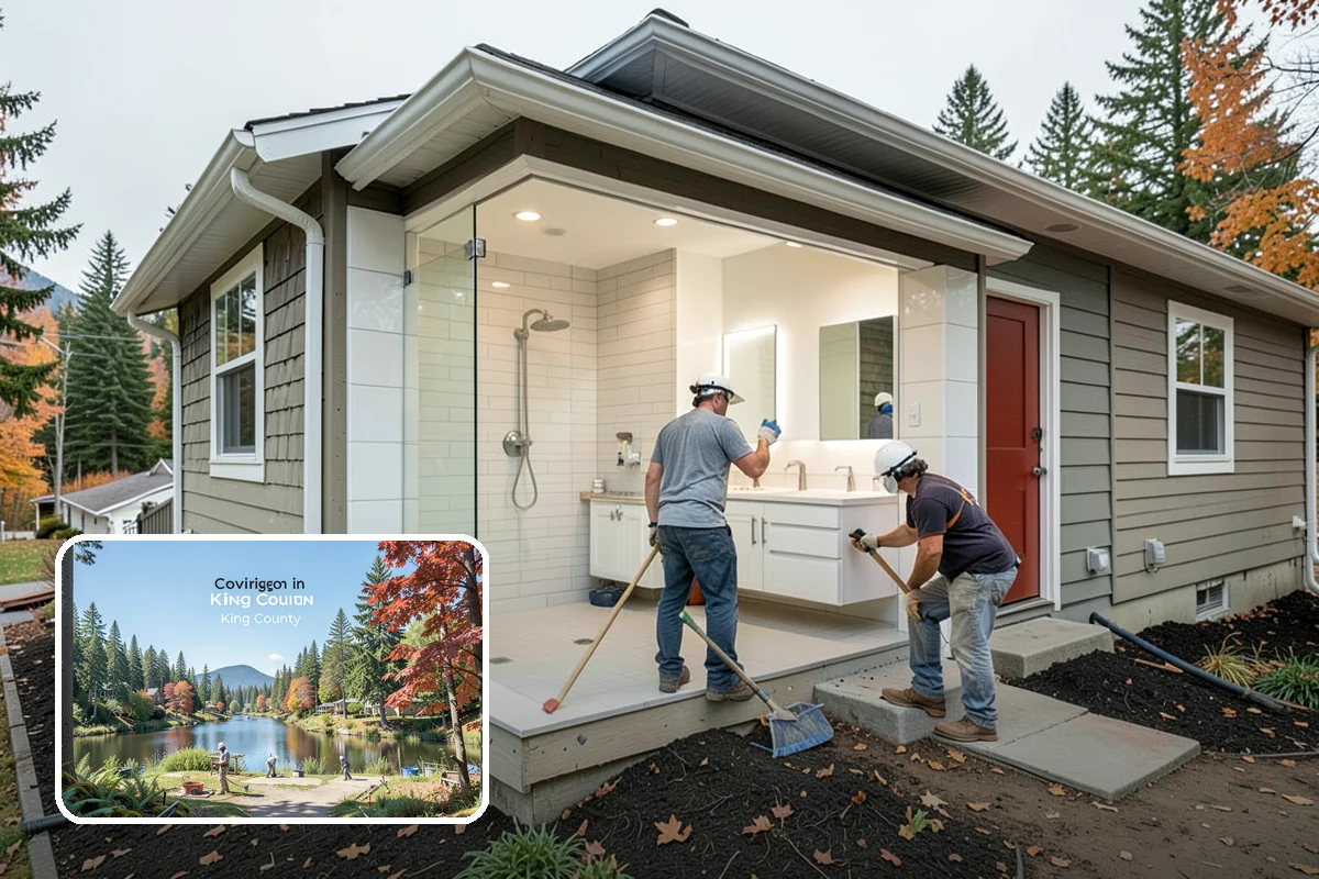 Mixed-Use Construction in Covington, King County, WA - Efficient use of urban infill parcels