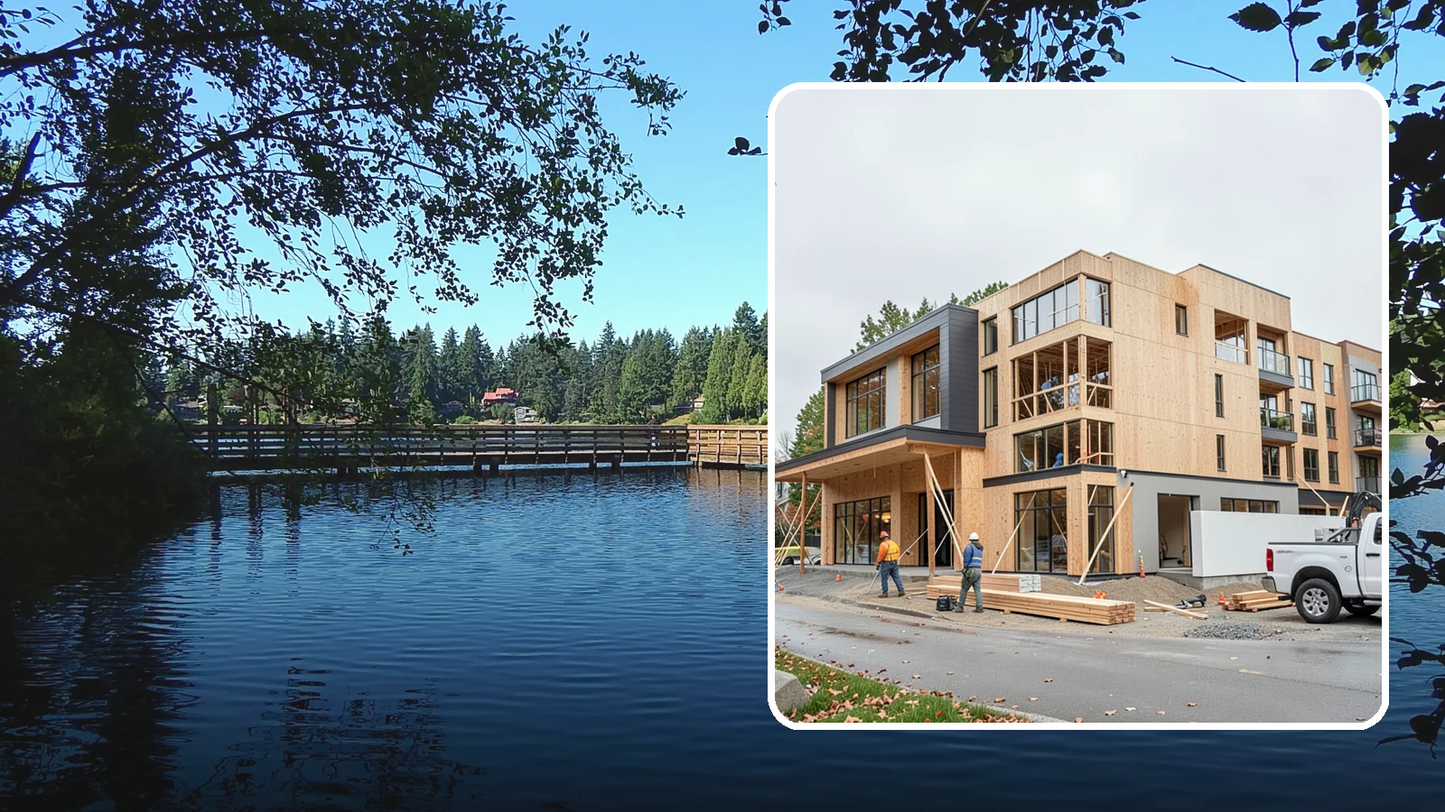 Mixed-Use Construction in Federal Way, King County, WA - Ground-up buildings that combine ground-floor commercial with residential units above.