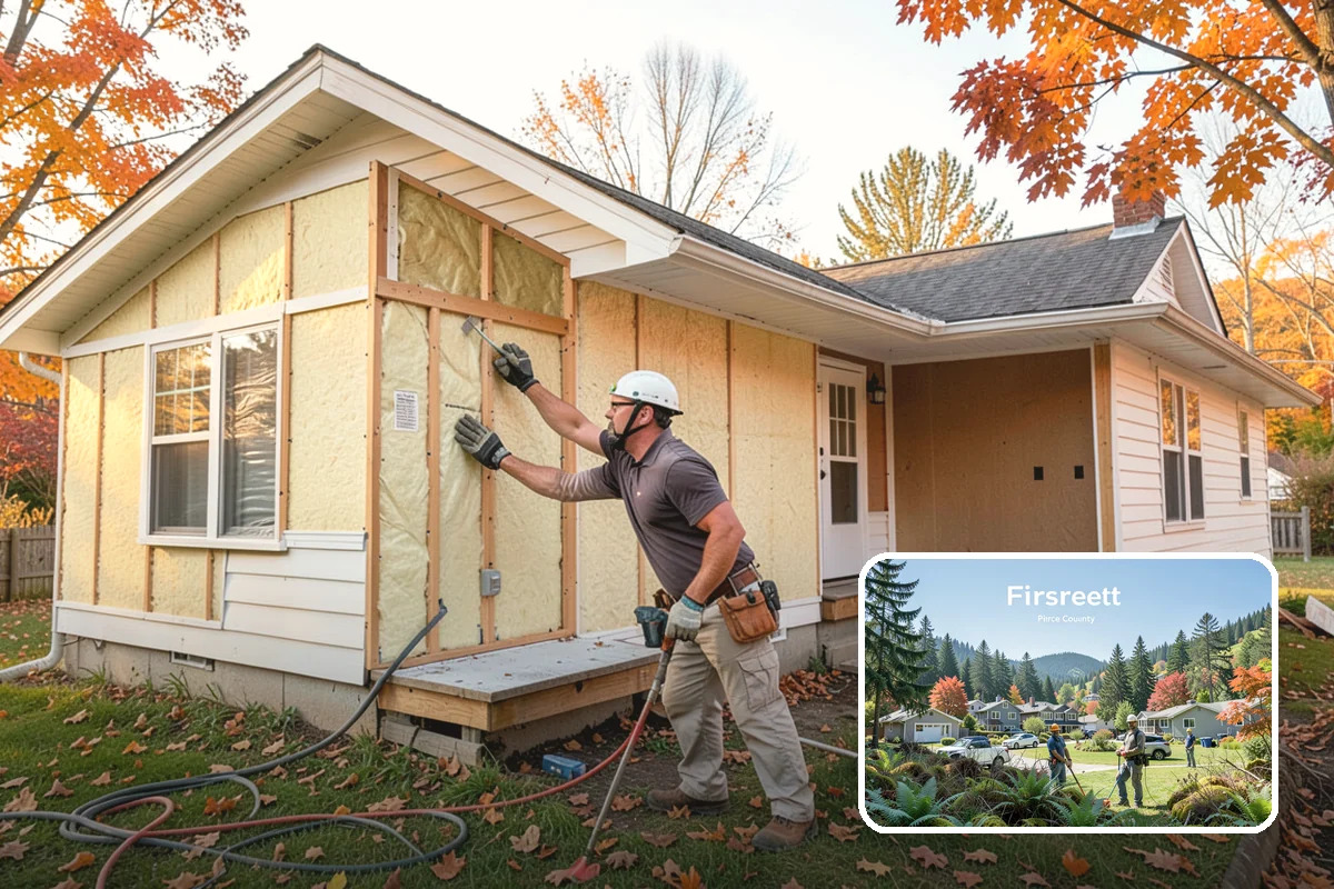 Mixed-Use Construction in Fircrest, Pierce County, WA - Efficient use of urban infill parcels