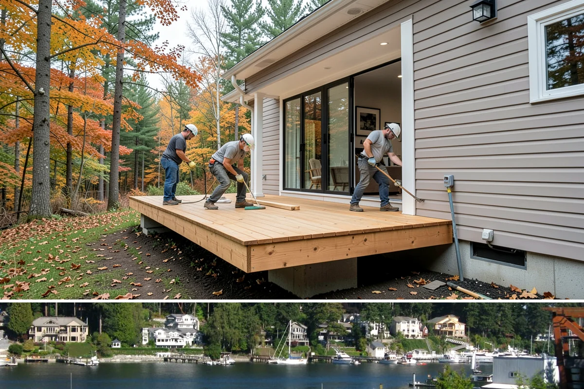 Mixed-Use Construction in Gig Harbor, Pierce County, WA - We stage foundation and framing through summer so the structure is dried-in before the wet season sets in.