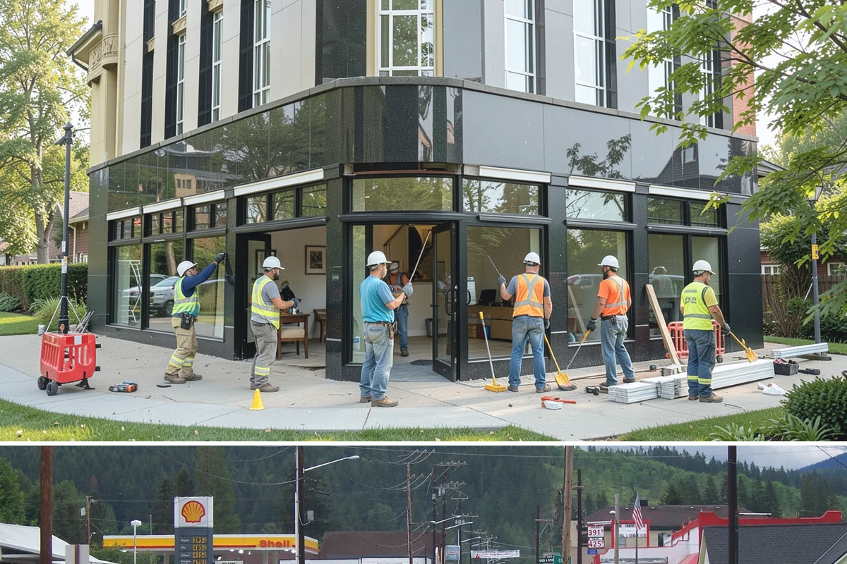 Mixed-Use Construction in Granite Falls, Snohomish County, WA - We stage foundation and framing through summer so the structure is dried-in before the wet season sets in.