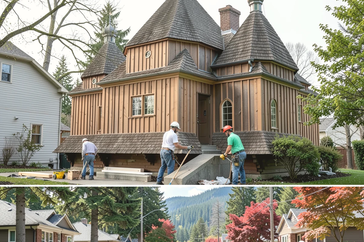 Mixed-Use Construction in Hunts Point, King County, WA - We stage foundation and framing through summer so the structure is dried-in before the wet season sets in.