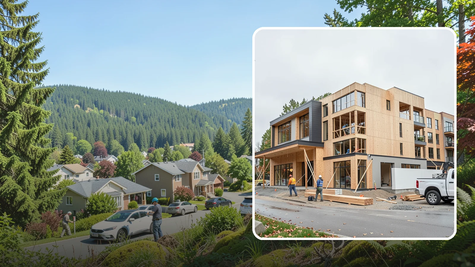 Mixed-Use Construction in Index, Snohomish County, WA - Ground-up buildings that combine ground-floor commercial with residential units above.