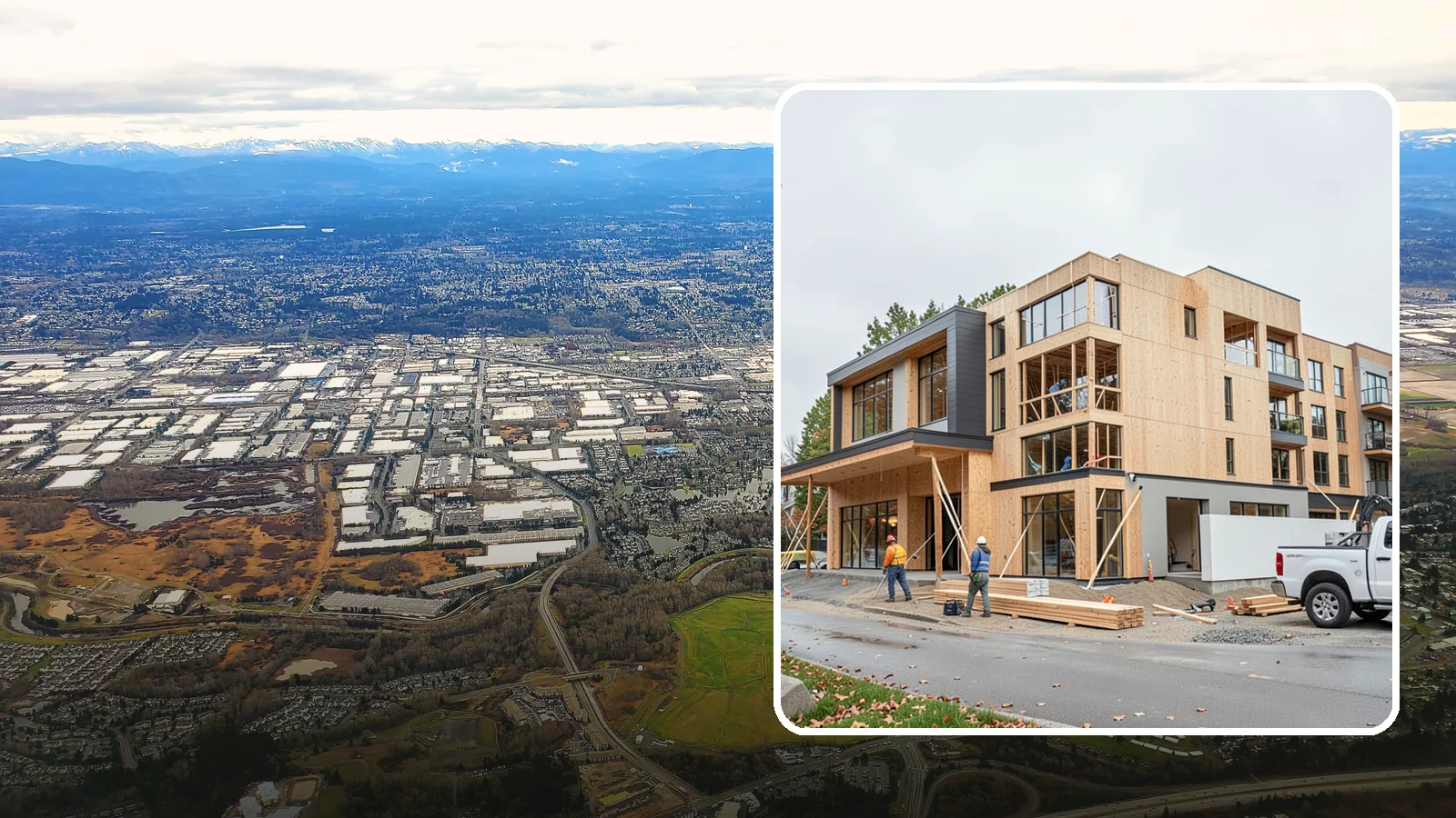 Mixed-Use Construction in Kent, King County, WA - Ground-up buildings that combine ground-floor commercial with residential units above.