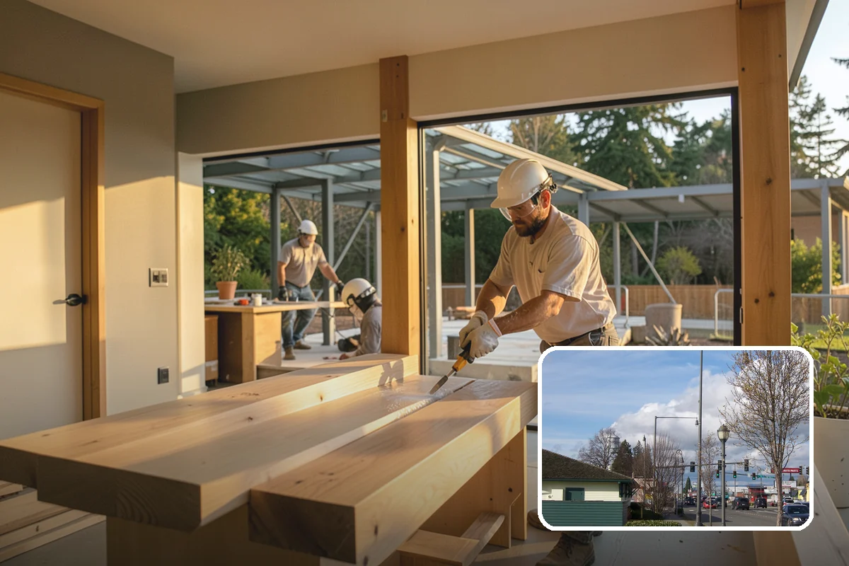 Mixed-Use Construction in Marysville, Snohomish County, WA - Efficient use of urban infill parcels