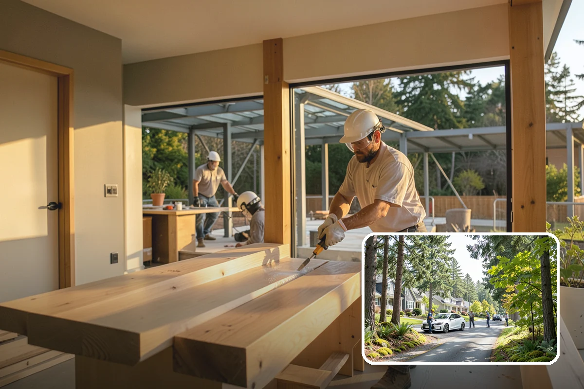 Mixed-Use Construction in Normandy Park, King County, WA - Efficient use of urban infill parcels