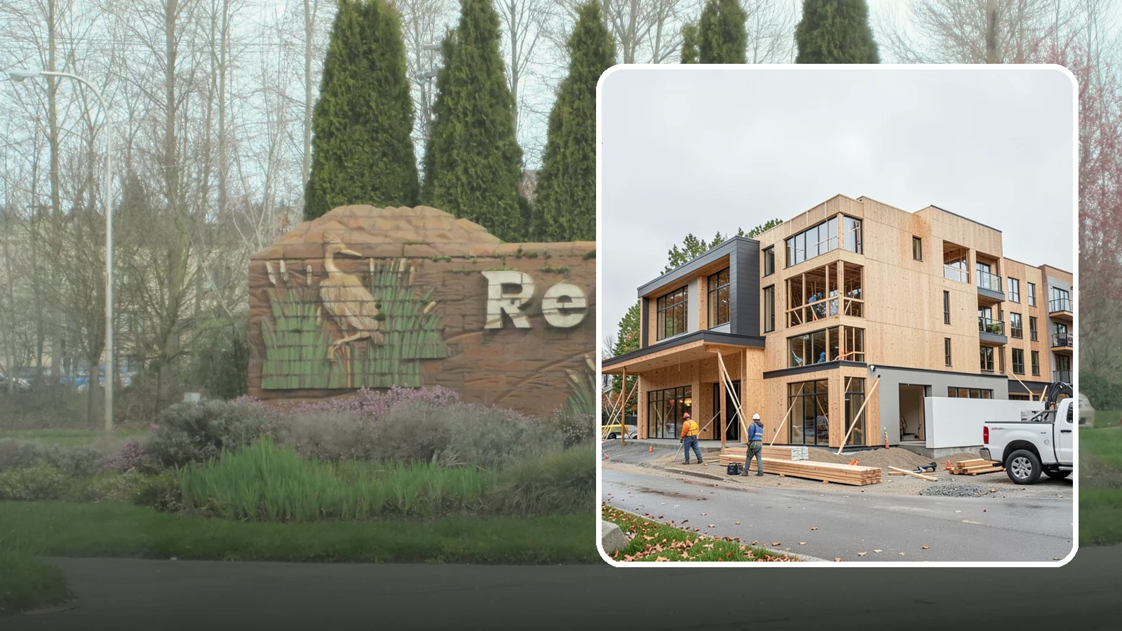 Mixed-Use Construction in Renton, King County, WA - Ground-up buildings that combine ground-floor commercial with residential units above.