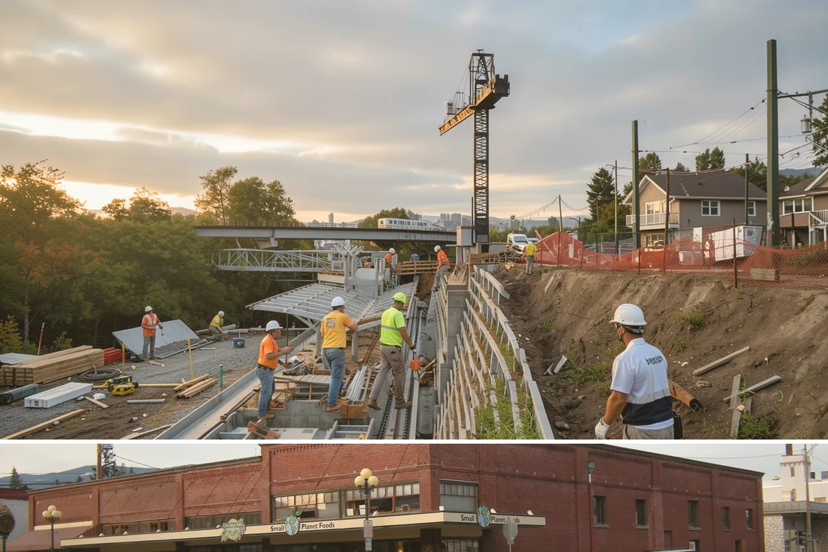 Mixed-Use Construction in Sedro-Woolley, Skagit County, WA - We stage foundation and framing through summer so the structure is dried-in before the wet season sets in.