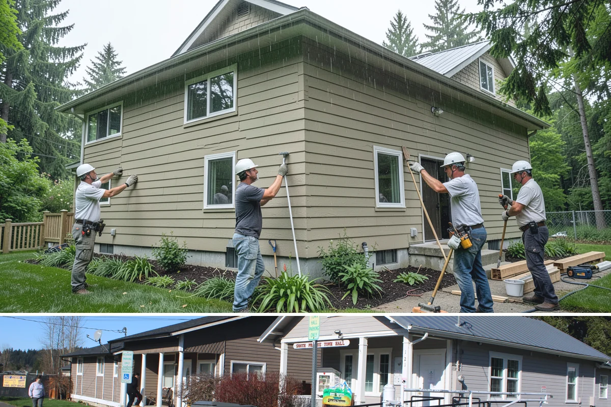Mixed-Use Construction in South Prairie, Pierce County, WA - We stage foundation and framing through summer so the structure is dried-in before the wet season sets in.