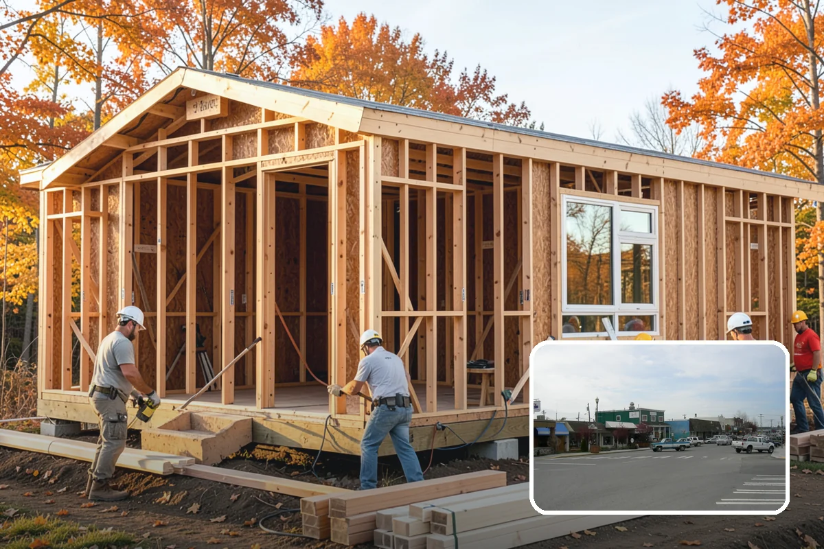 Mixed-Use Construction in Stanwood, Snohomish County, WA - Efficient use of urban infill parcels