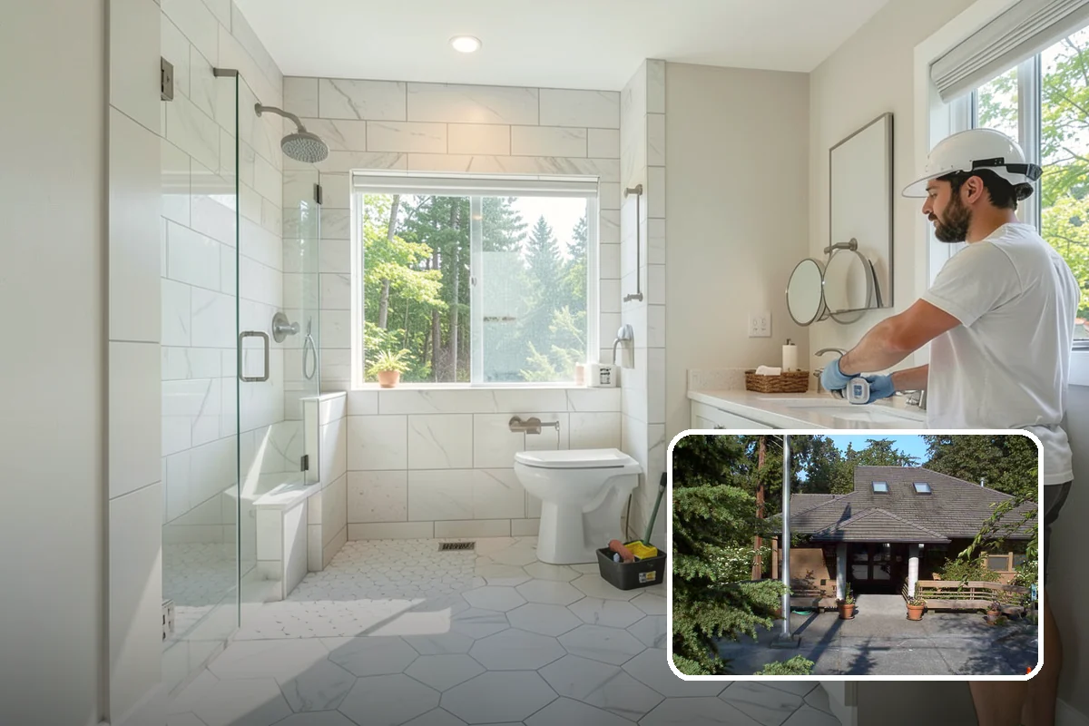 Mixed-Use Construction in Yarrow Point, King County, WA - Efficient use of urban infill parcels
