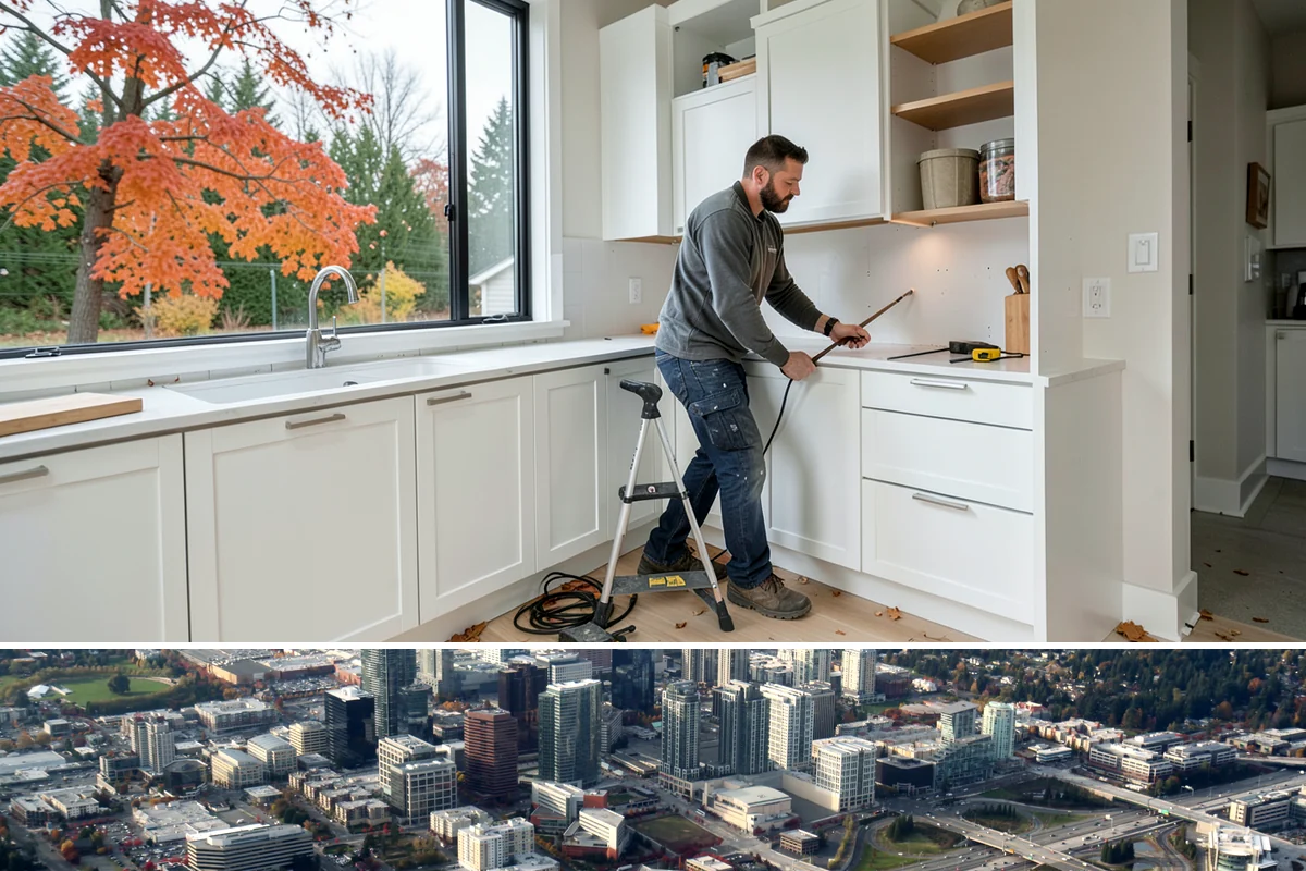 Modular Home Construction in Bellevue, King County, WA - Set days depend on crane access and dry ground, so we target firm summer weather for delivery and assembly.