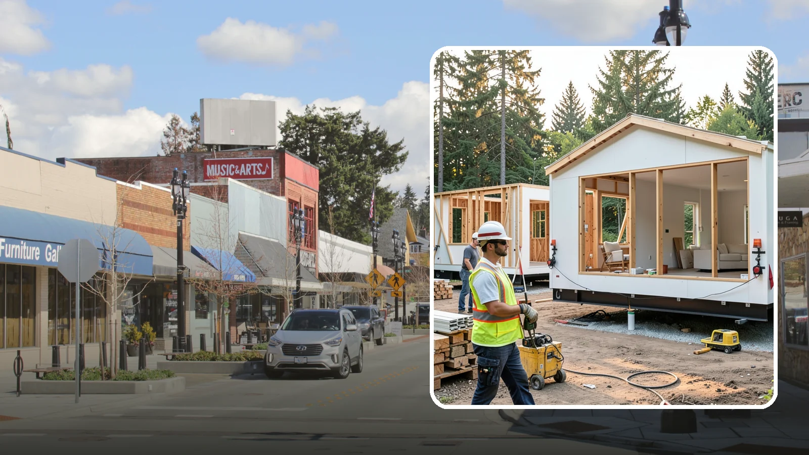 Modular Home Construction in Bothell, King County, WA - Factory-built home modules delivered and assembled on your Western Washington site.