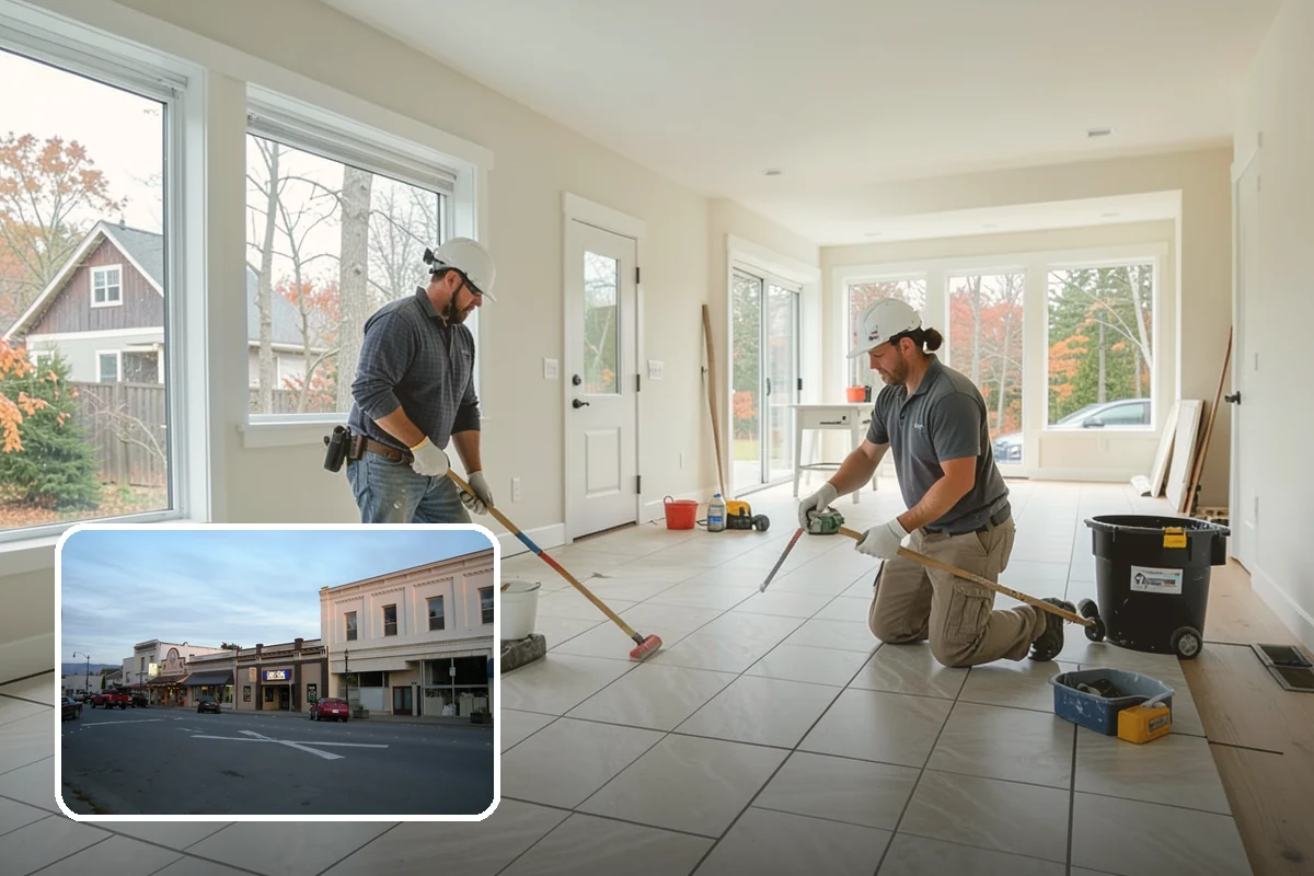 Modular Home Construction in Burlington, Skagit County, WA - Indoor construction protects materials from PNW moisture