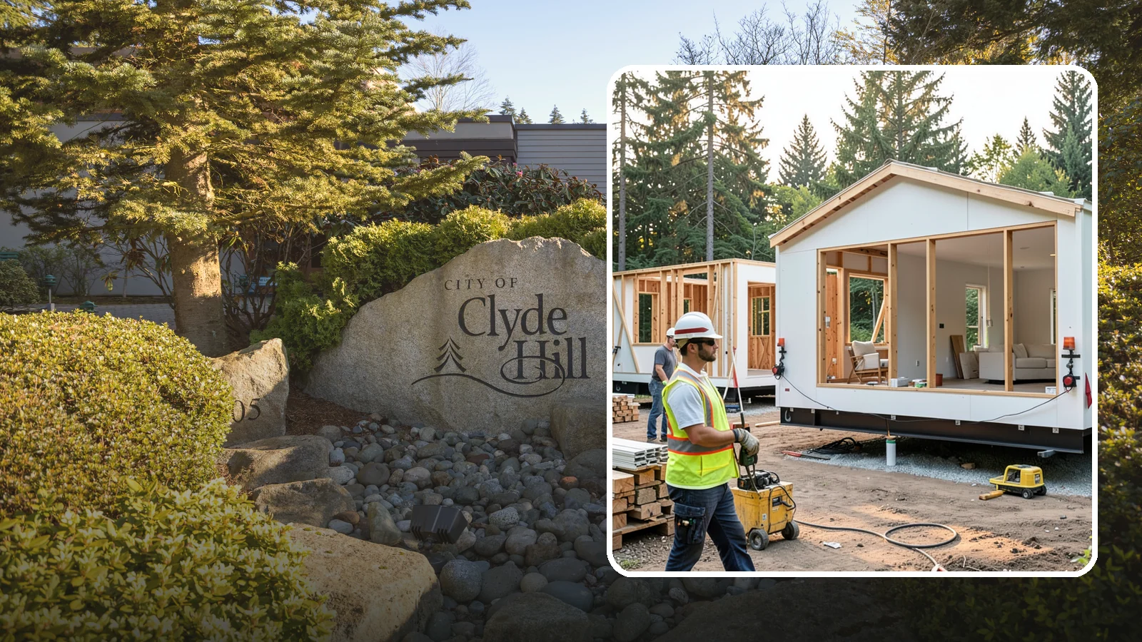 Modular Home Construction in Clyde Hill, King County, WA - Factory-built home modules delivered and assembled on your Western Washington site.